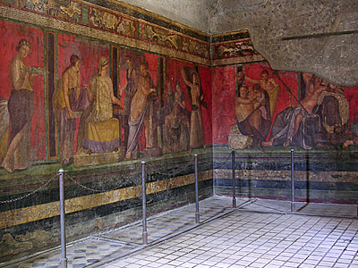 ポンペイ遺跡「秘儀の間」の壁画